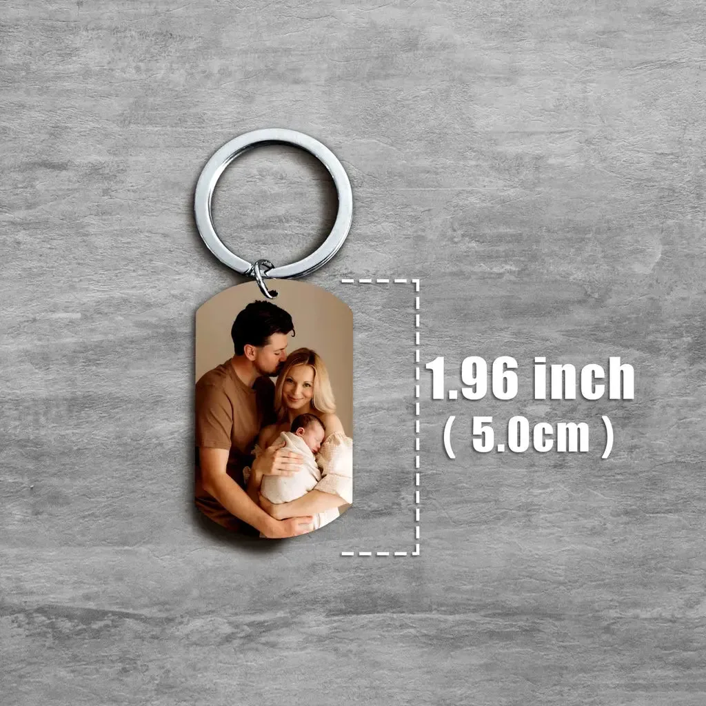 Personalized Engraved Photo Keychains
