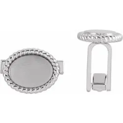 Personalized Sterling Silver Cuff Links