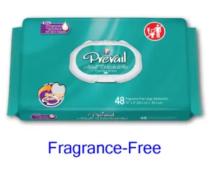 Prevail® Fragrance Free Washcloths Soft Pack with Press-N-Pull Lid