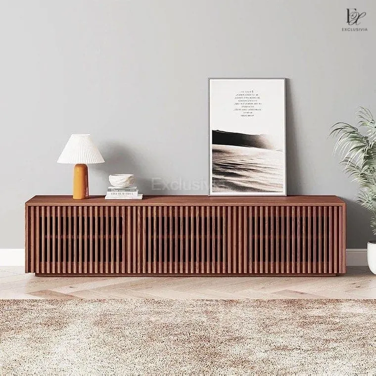 ROX Pine Wood TV Console Cabinet