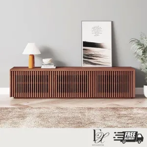 ROX Pine Wood TV Console Cabinet