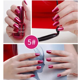 Shiny Mirror Finish Silver Nail Polish