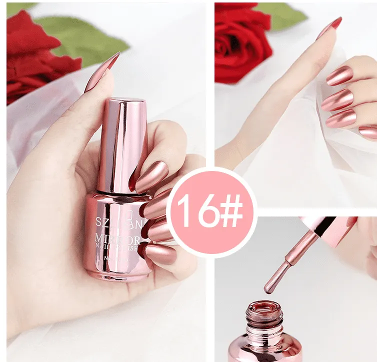 Shiny Mirror Finish Silver Nail Polish