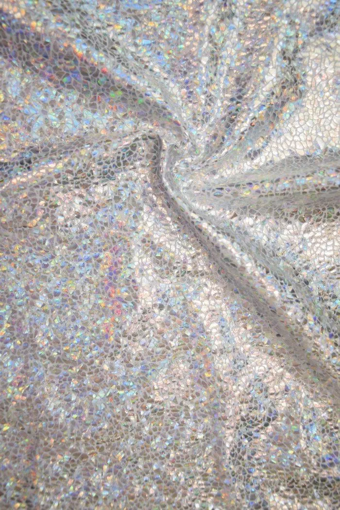 Silvery White Seashell Crop Top