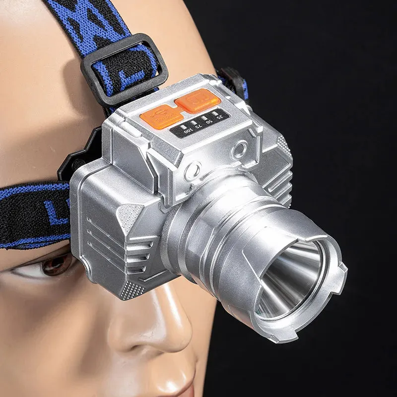 Strong Super Bright Headlamp LED Head Mounted Fishing Torch Outdoor Long Rang Camping Cycling Hunting Searchlight Headlight