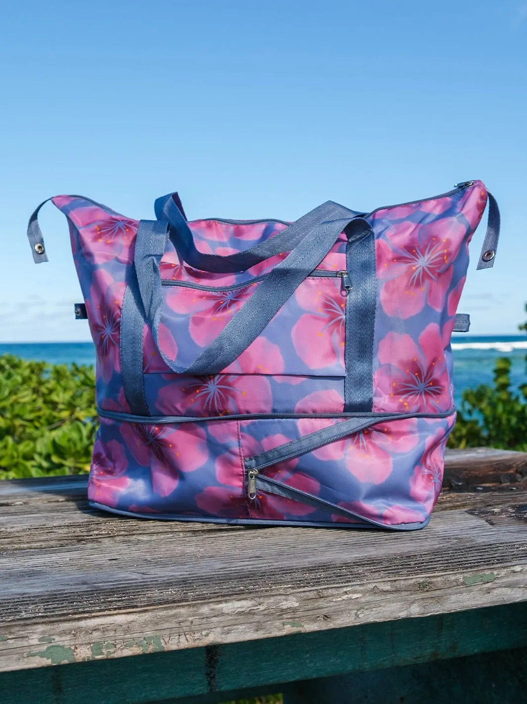 T&C Surf Water Blossom Carry On Tote