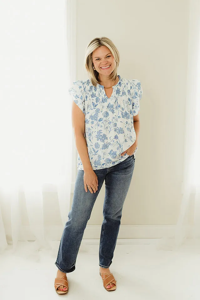 Two Tone Floral Print