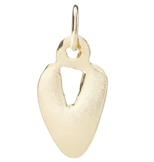 V Bubble Letter Charm