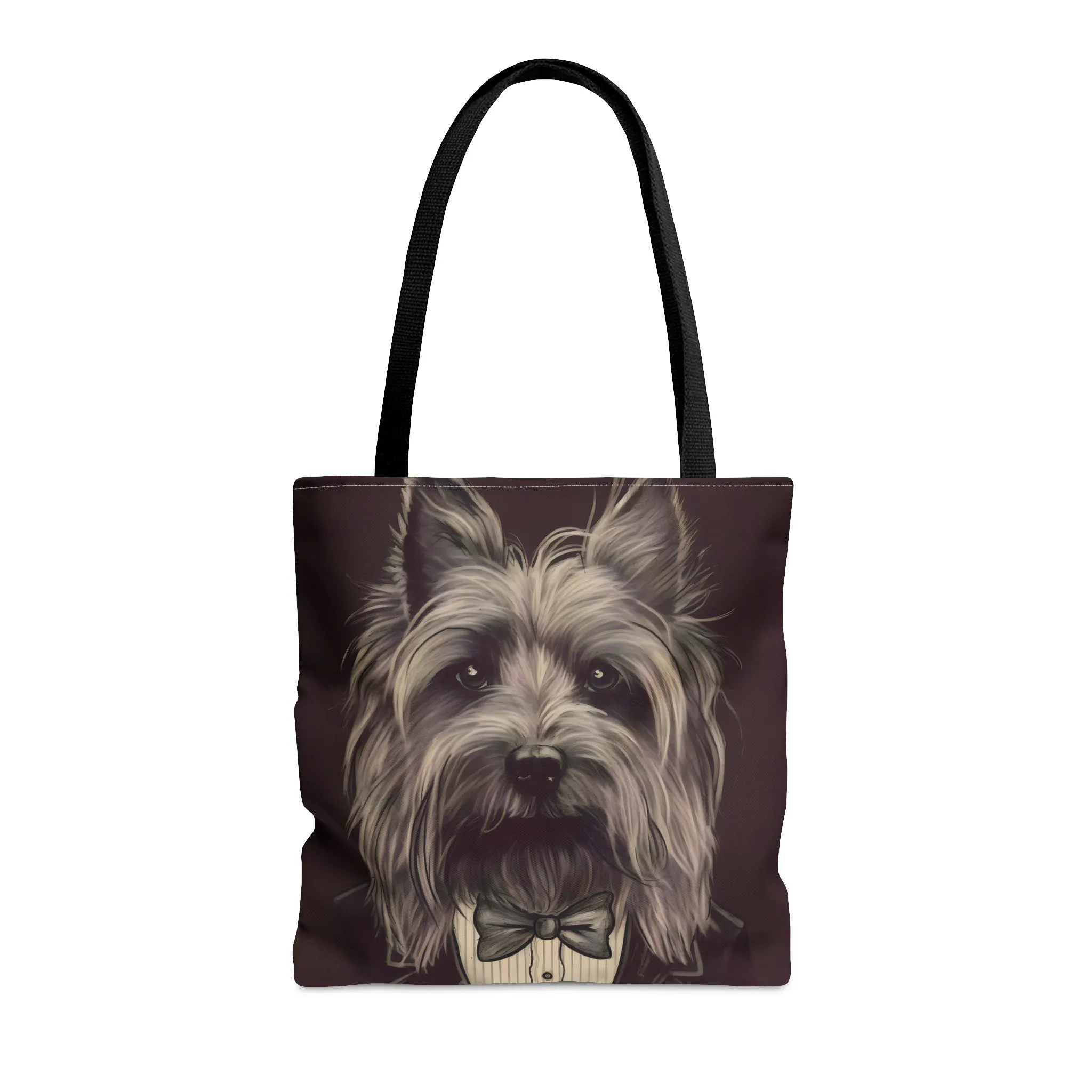 Vintage Victorian Skye Terrier Portrait Tote Bag