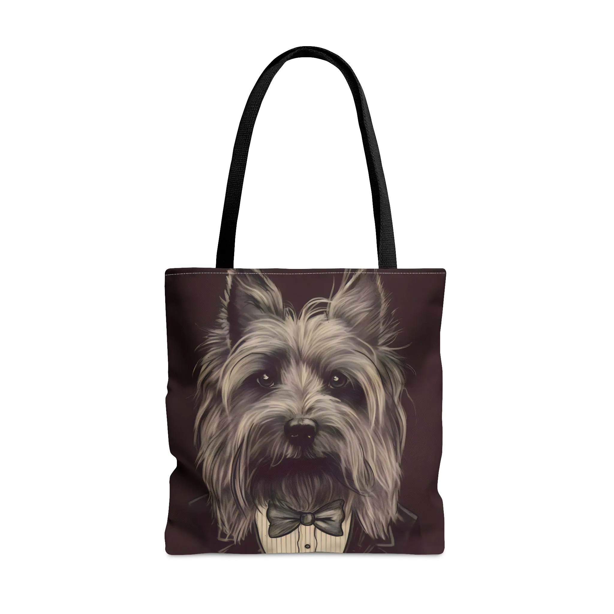 Vintage Victorian Skye Terrier Portrait Tote Bag