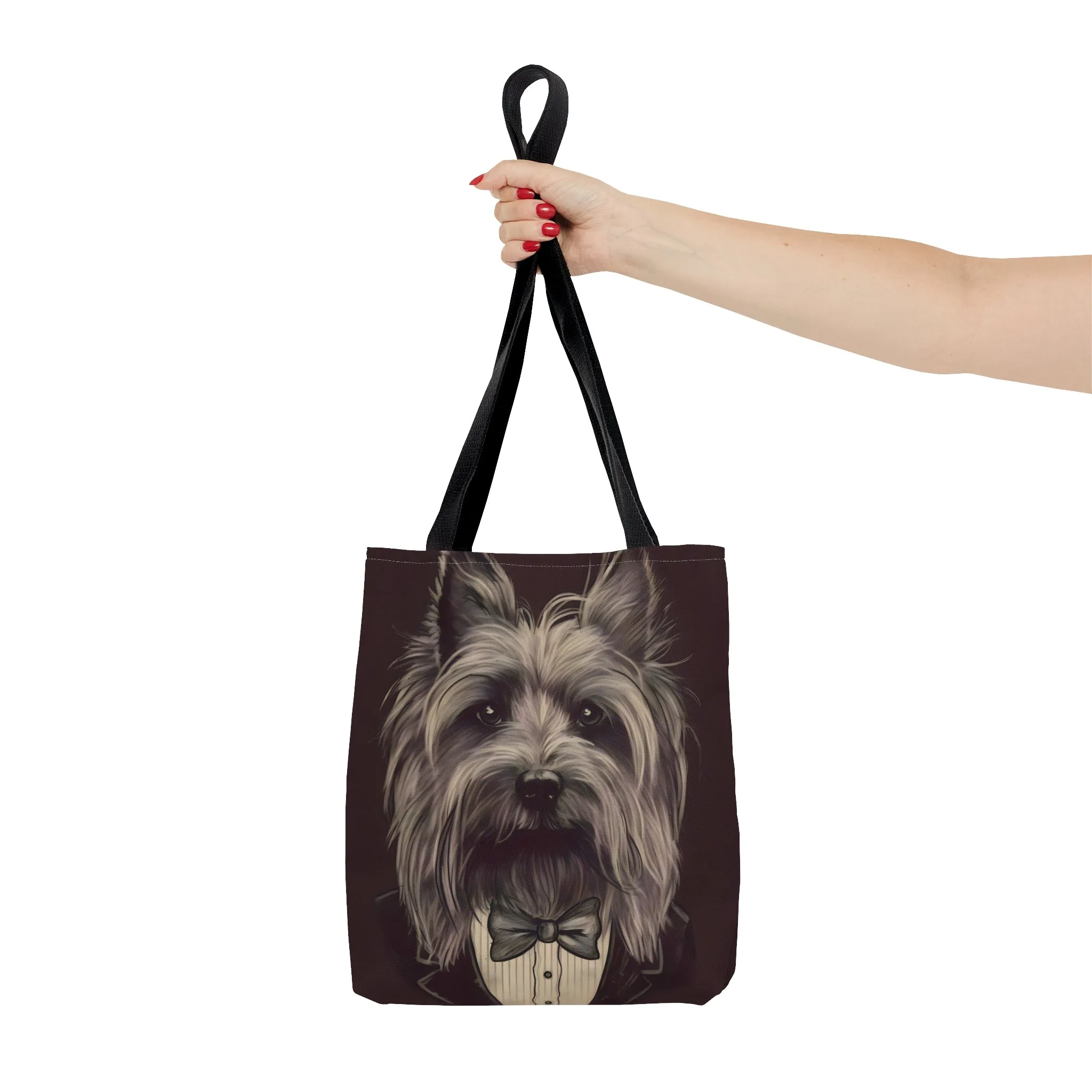 Vintage Victorian Skye Terrier Portrait Tote Bag