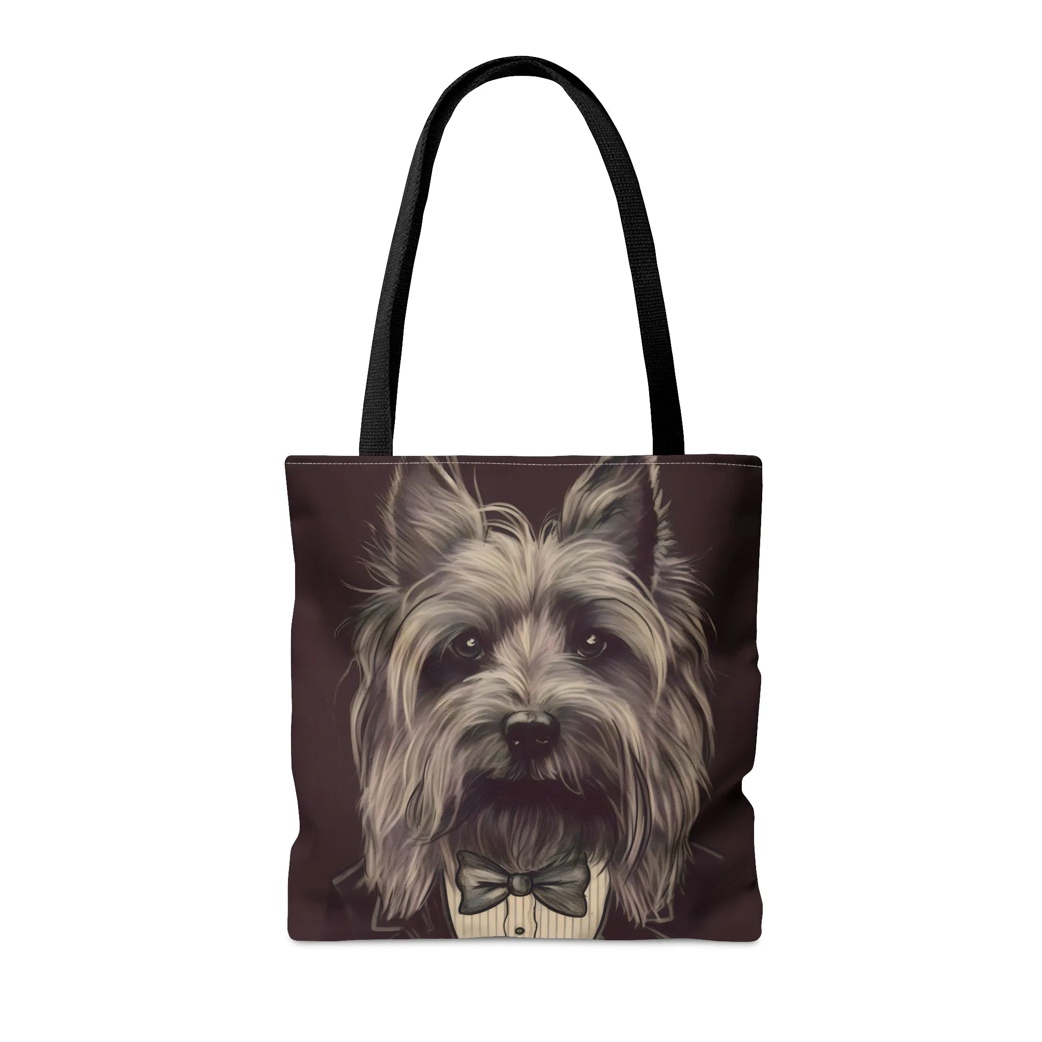 Vintage Victorian Skye Terrier Portrait Tote Bag