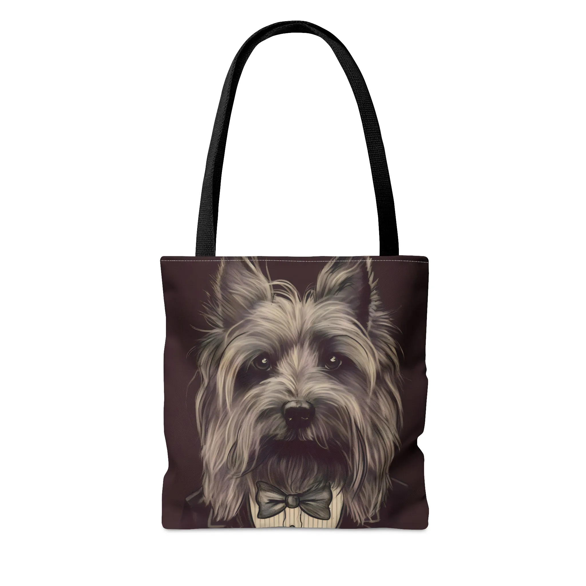 Vintage Victorian Skye Terrier Portrait Tote Bag