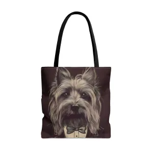Vintage Victorian Skye Terrier Portrait Tote Bag