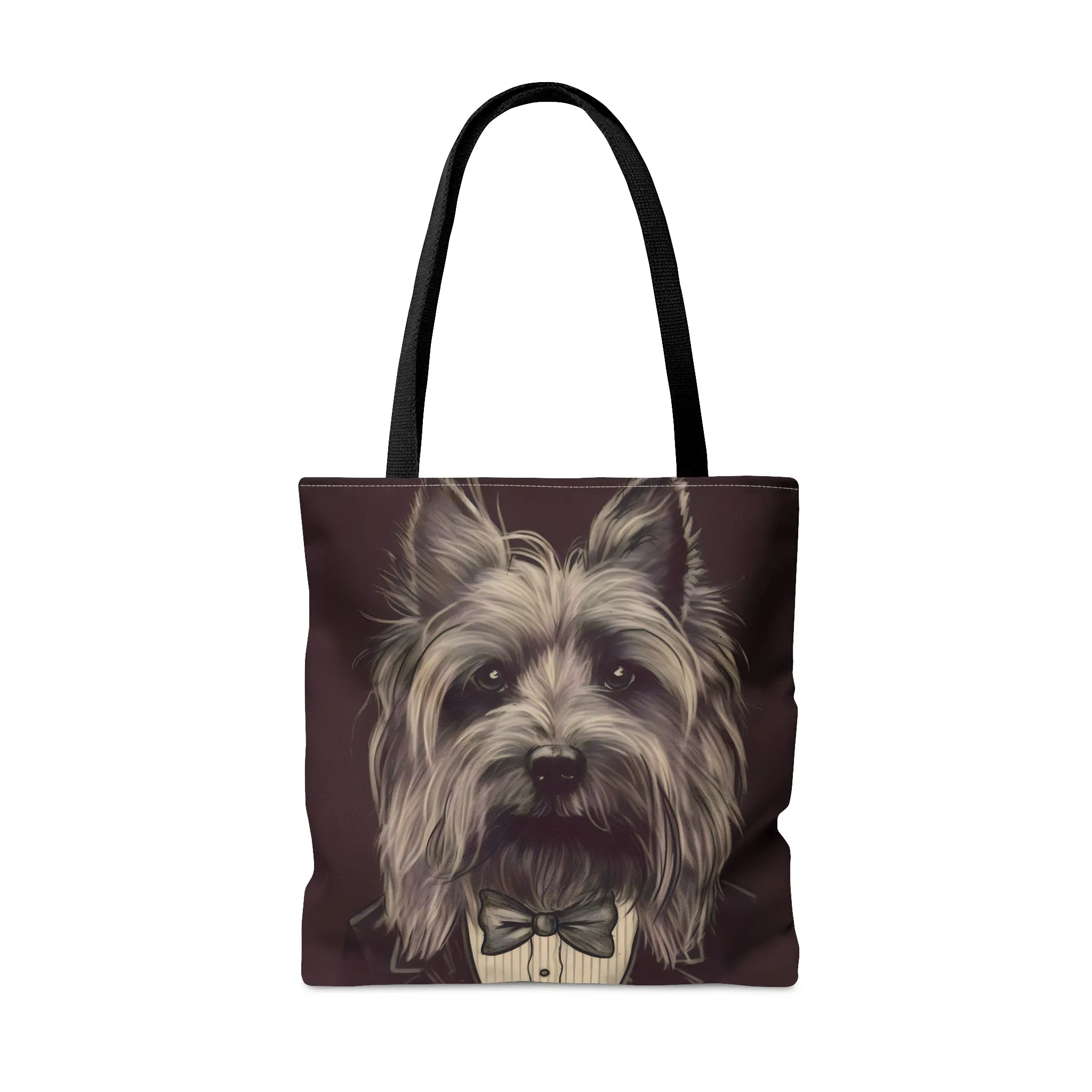 Vintage Victorian Skye Terrier Portrait Tote Bag