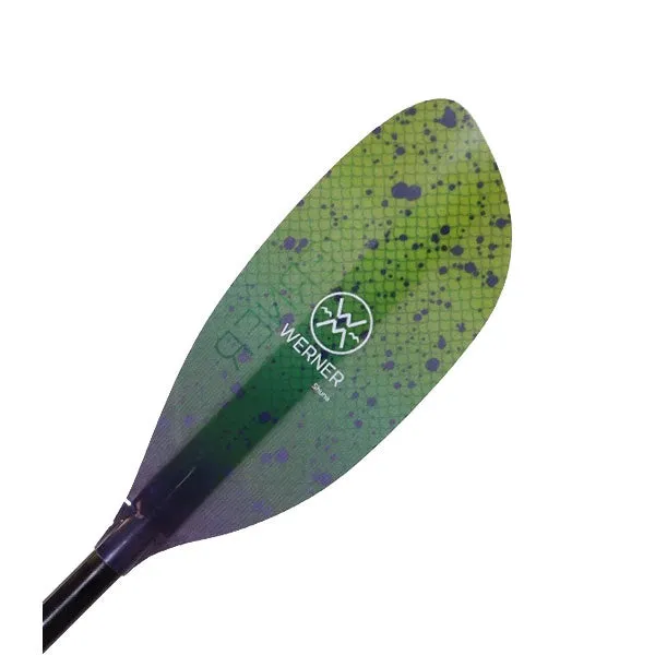 Werner Shuna Hooked 2-Piece Straight Shaft Fishing Kayak Paddle