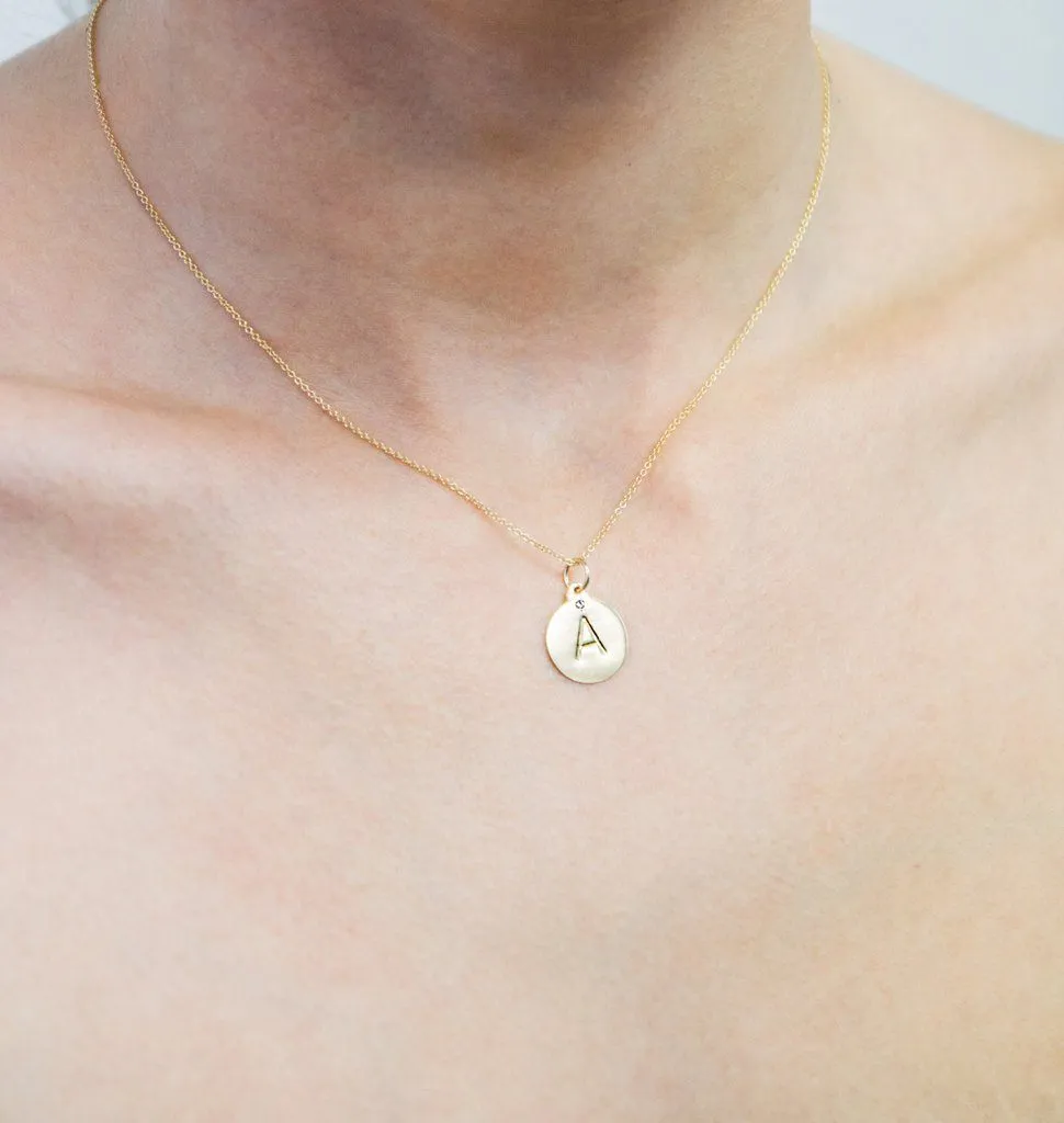 X Alphabet Charm With Diamond