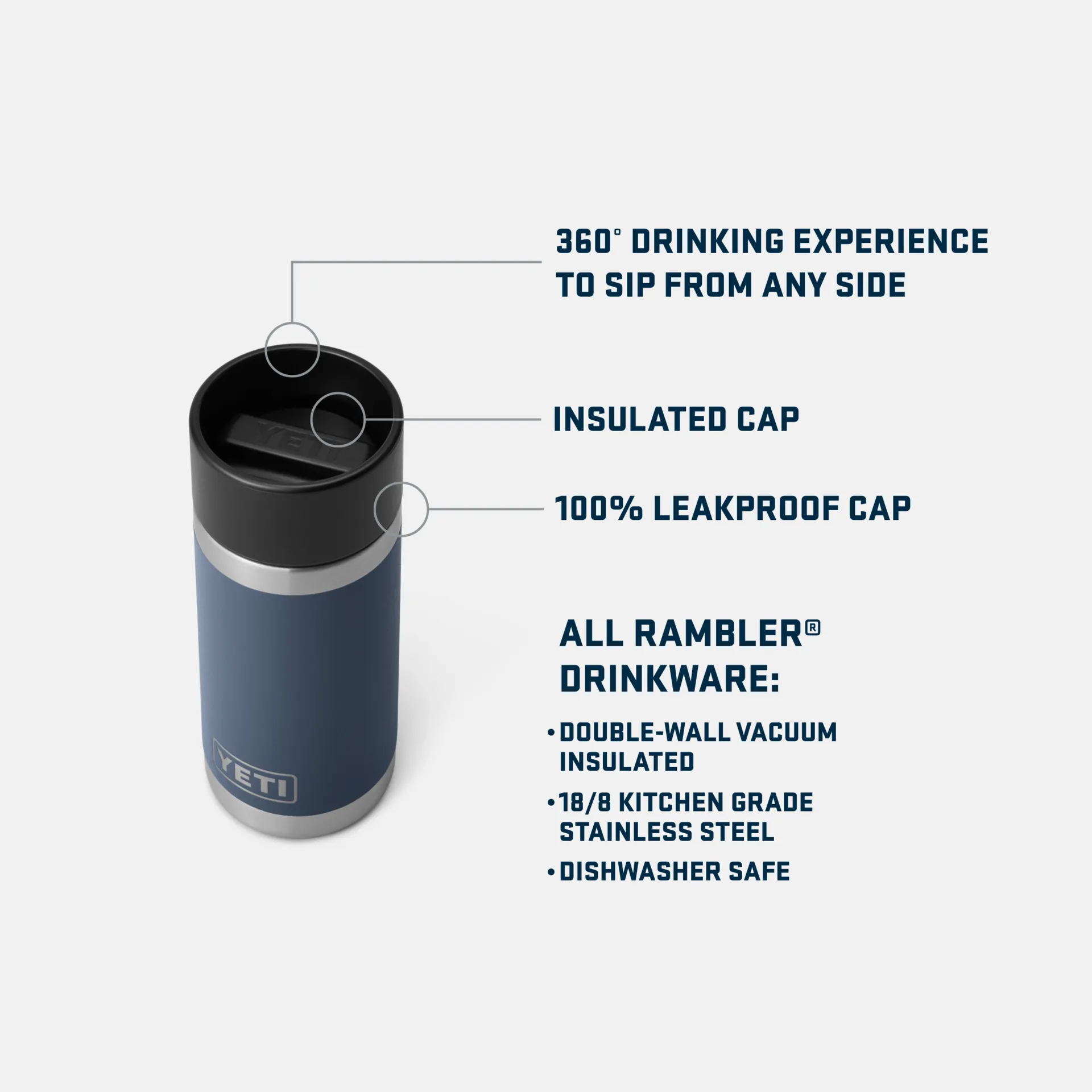 YETI Rambler 12 oz Hotshot Bottle - Seafoam